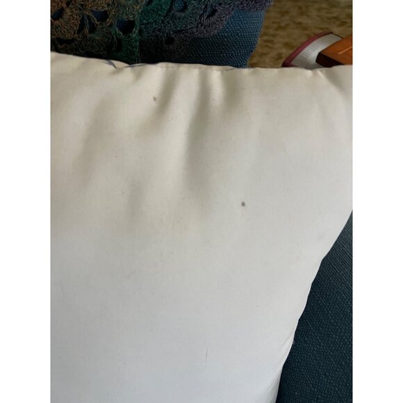 Set Of 2 Pier 1 Imports Indoor/Outdoor Leaf Pattern Throw Pillows - Picture 4 of 5